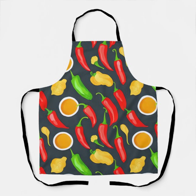 Tablier Motif Hot Chili Peppers (Recto)