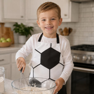 Tablier Motif inspiré d'un ballon de football, impression