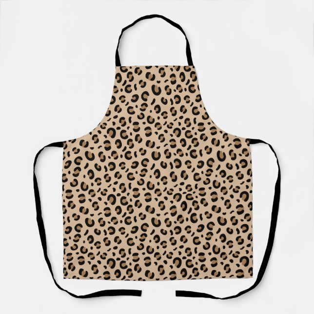 Tablier motif léopard guépard funky (Recto)