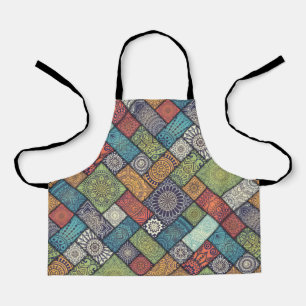 Tablier motif mandala 