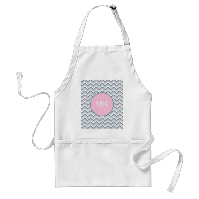 Tablier Motif Ocean Mist Chevron (Devant)