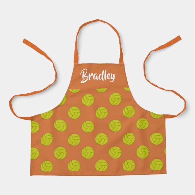 Tablier Motif orange volley (Recto)