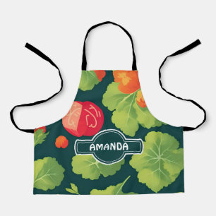 Tablier Motif personnalisé couleur géométrique laitue