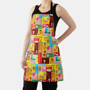 Tablier Motif Petit Déjeuner Fantaisiste