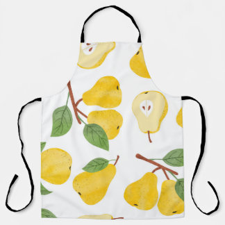 Tablier Motif poires imperméables. fruit vintage b