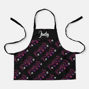 Tablier Motif princesse en noir