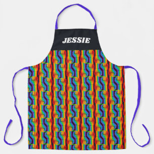 Tablier Motif Rainbow Fist