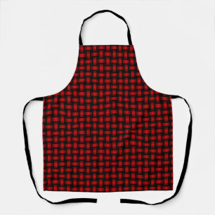 Tablier Motif Red Black Weaver