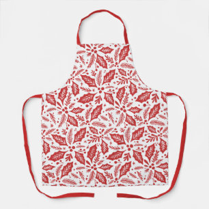 Tablier Motif Red Holiday Holly Berry