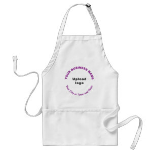 Tablier Motif rond Purple Textes Entreprise Marque sur Apr