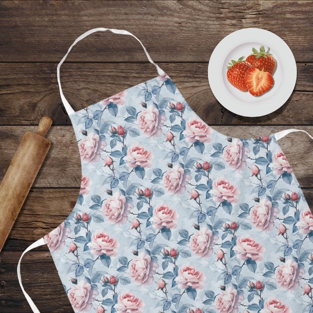 Tablier Motif Rose vintage Apron (Créateur téléchargé)