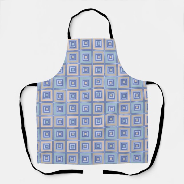 Tablier Motif rustique de carrés en patchwork (Recto)