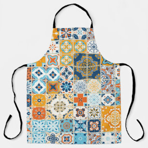 Tablier Motif sans couture avec carrelage portugais. infec