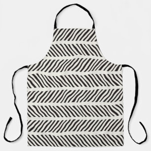Tablier Motif sans couture avec traits dessinés à la main.