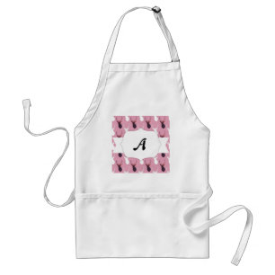 Tablier Motif sans couture de cerfs communs roses