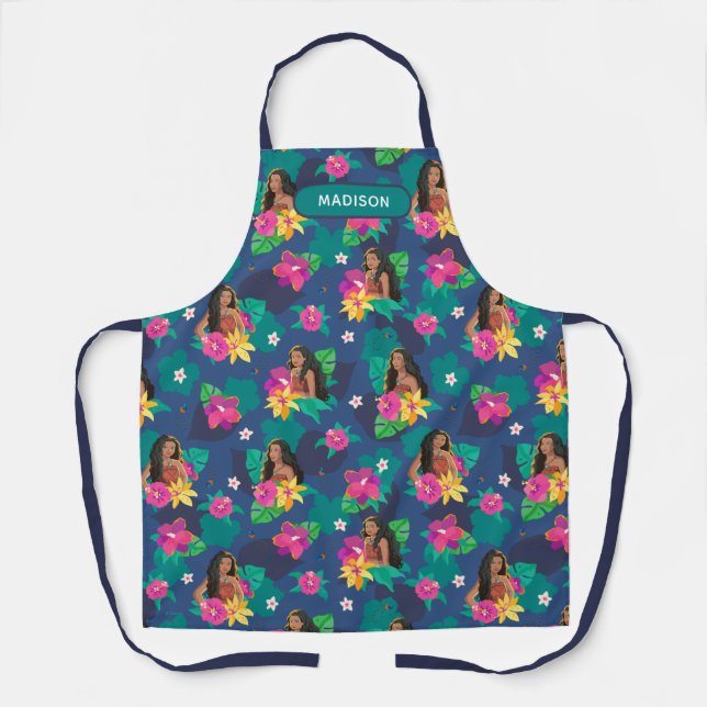 Tablier Motif sans couture floral de Moana en live-action (Recto)