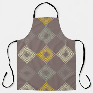 Tablier motif sans couture pois. Mosaïque de figu ethnique