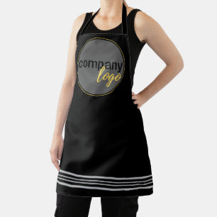 Tablier Motif STRIPÉ DE LA MARQUE UNIFORME DE LOGO D'AFFAI