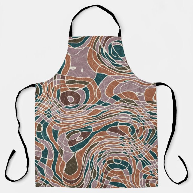 Tablier Motif topographique Abstrait (Recto)