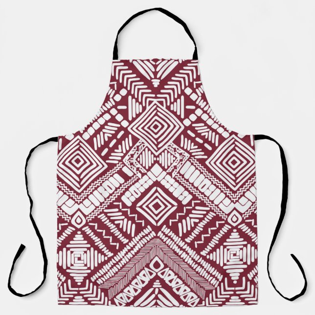 Tablier Motif transparent Aztec (Recto)