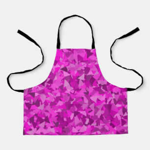 Tablier Motif Triangle Rose Violet