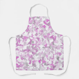Tablier Motif Triangle Rose Violet