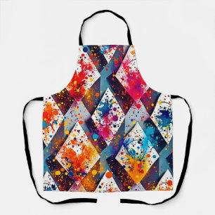 Tablier Motifs Abstraits dynamiques en diamant