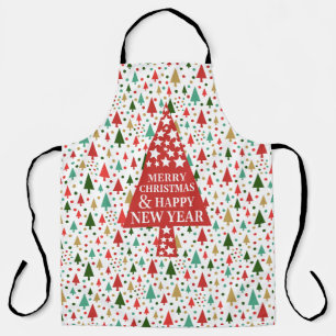 Tablier Motifs de Noël - arbre de Noël