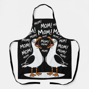 Tablier Mouettes drôles qui crient Maman