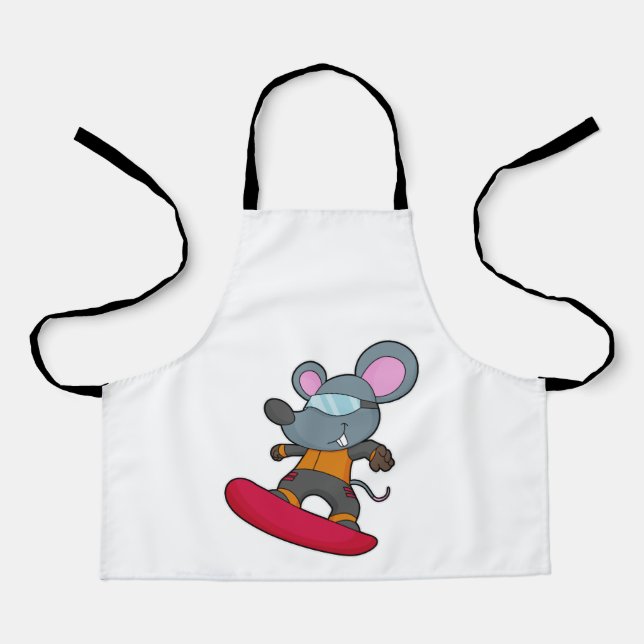 Tablier Mouse as Snowboarder (Recto)