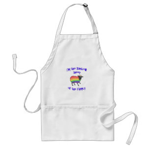 Tablier Mouton arc-en-ciel de la famille
