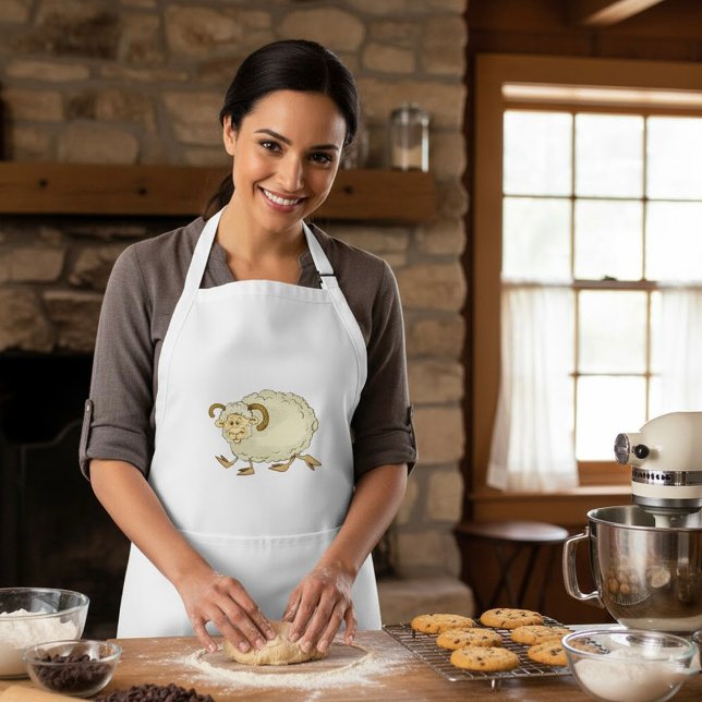 Tablier Moutons de bélier surpris (Créateur téléchargé)