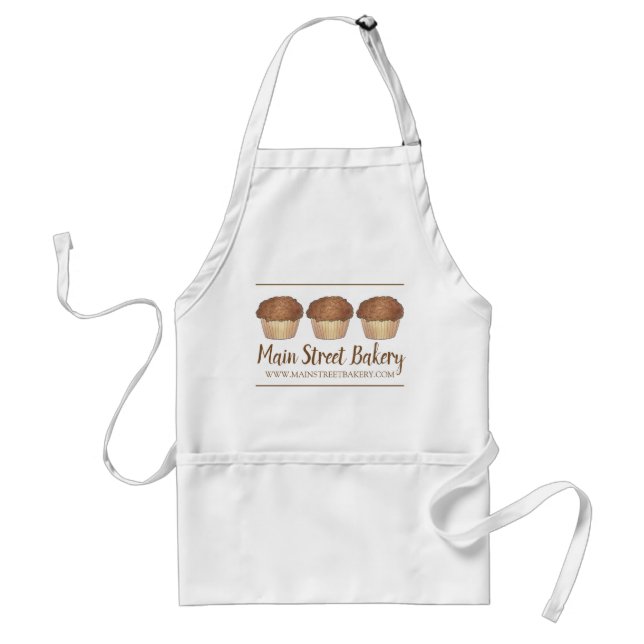 Tablier Muffin À La Pouce Cuisinée À La Boulangerie Baker  (Devant)