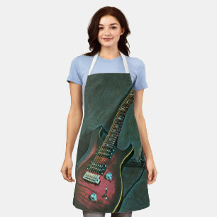 Tablier musicien guitare amoureux cadeau
