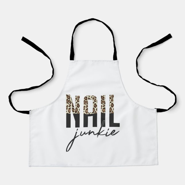 Tablier Nail Junkie Nail Salon Technicien de ongle F (Recto)