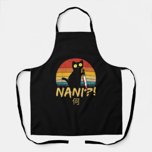 Tablier Nani ! What_ Vintage Chat noir Omae Wa Mème Kitten