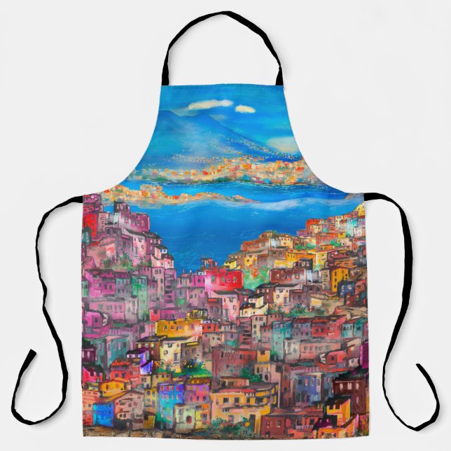 Tablier Naples cityscapeart,city,italian,landscape,modern, (Recto)