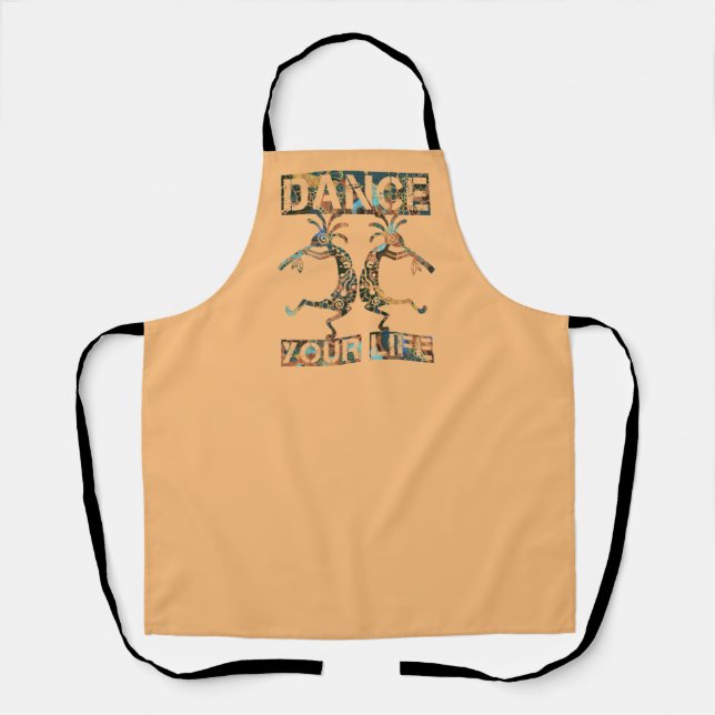 Tablier Native Americans Kokopelli - Dance Your Life 1 (Recto)