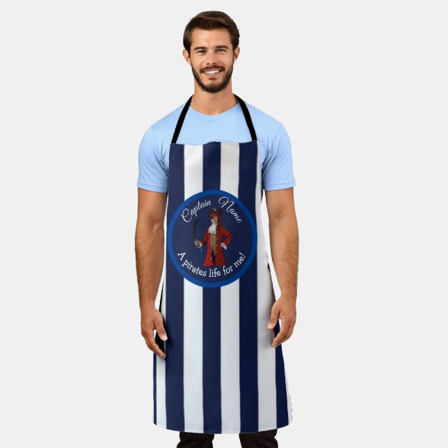 Tablier Nautical Blue Boy Pirate (Porté)