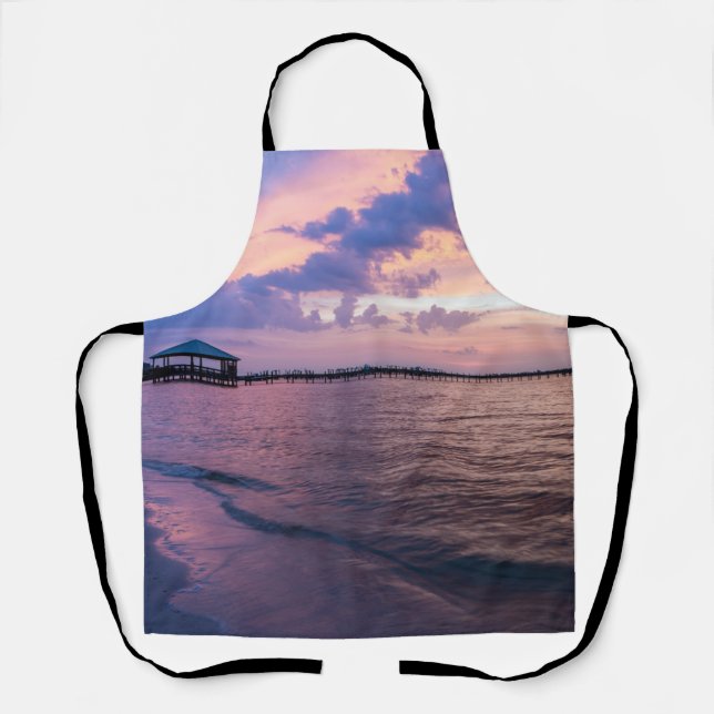 Tablier Navarre Beach Magique Heure Purple Sunset Apron (Recto)