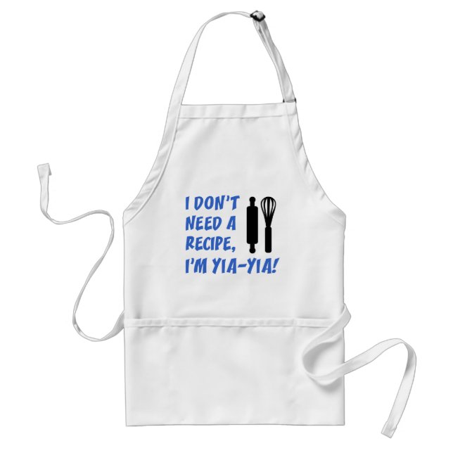 Tablier N'ayez pas besoin d'une recette Yia-Yia (Devant)