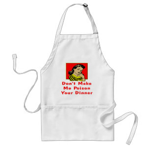 Tablier Ne me faites pas empoisonner votre dîner Retro fe