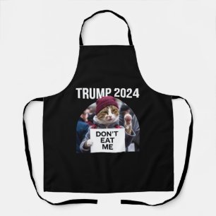 Tablier Ne me mangez pas de chats pour Trump 2024