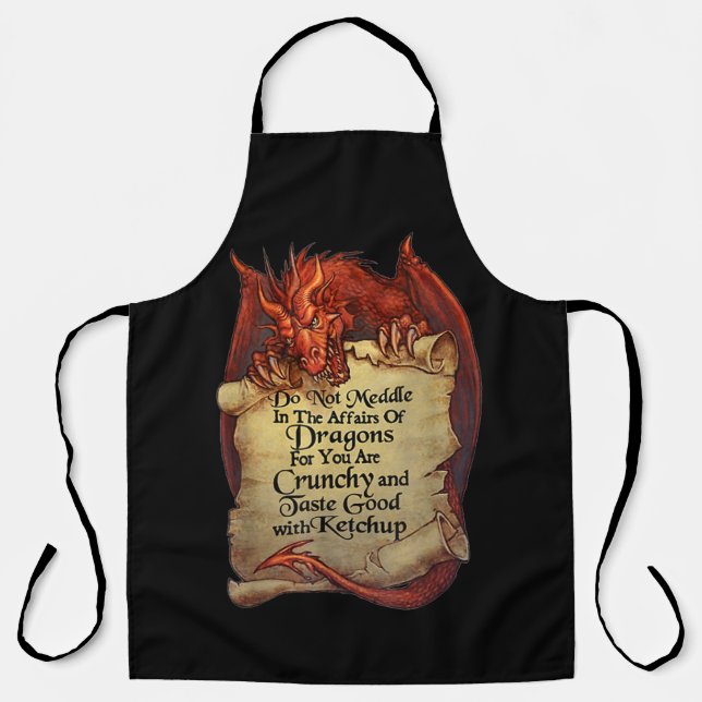 Tablier Ne Vous Immiscez Pas Dans Les Affaires Des Dragons (Recto)