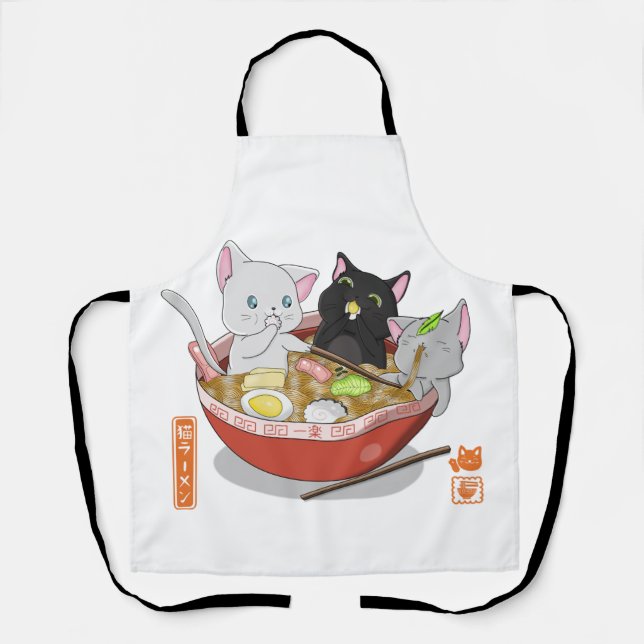 Tablier Neko Ramen (Recto)
