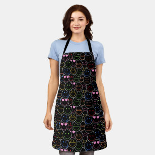 Tablier Neon Emoji Vibes Apron : Cuisiner dans le style!