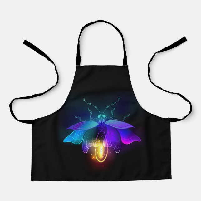Tablier Neon Firefly sur noir (Recto)