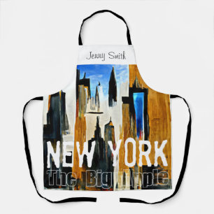 Tablier New York La Grande Pomme Peinture Abstraite