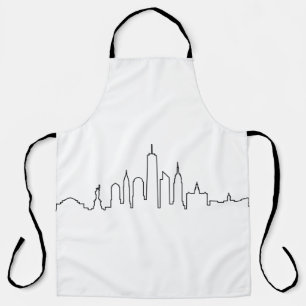 Tablier NEW YORK NYC Manhatten USA City Skyline Silhouette