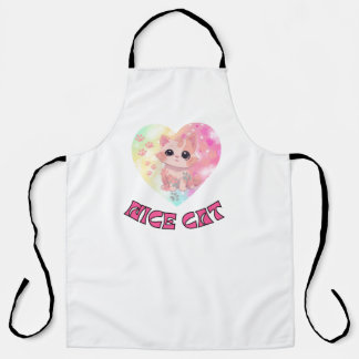 Tablier Nice CAT dans la cuisine